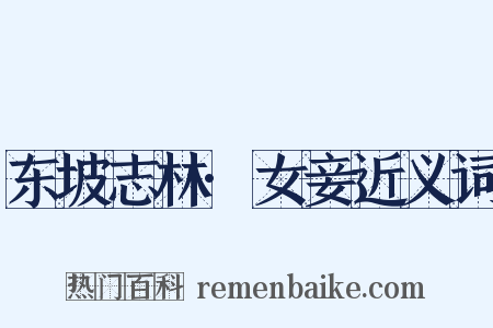 东坡志林·女妾近义词是什么意思的图片